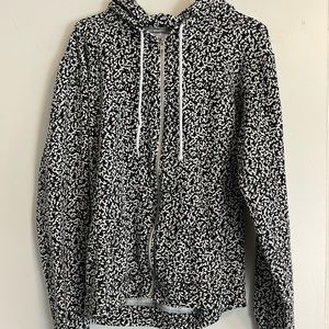 American Apparel composition printed hoodie.